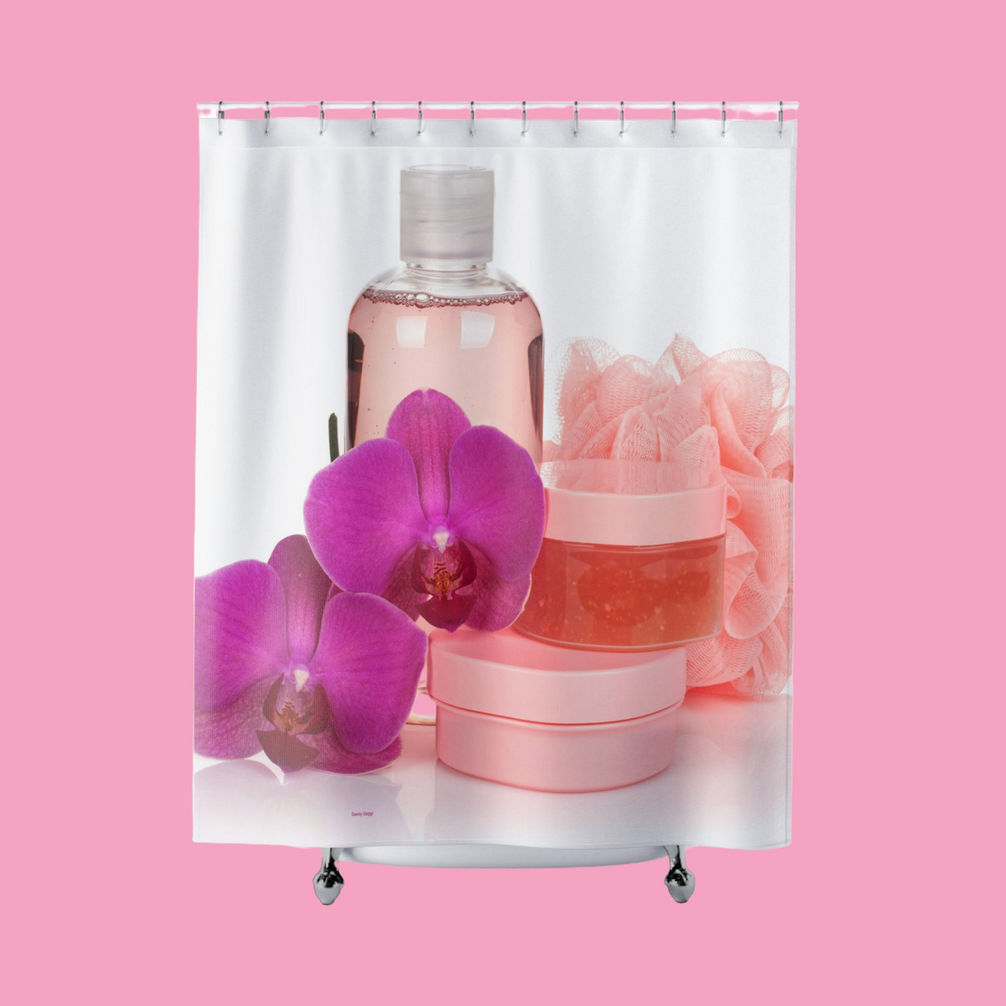 Sassy Saggi Show Shower Cured Curtain