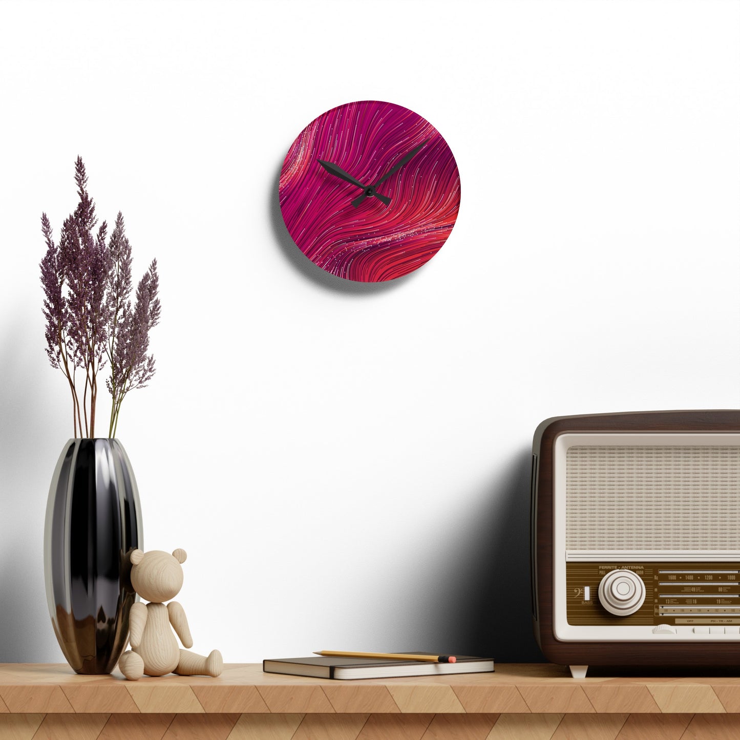 Sassy Saggi Wavy Wall Clock