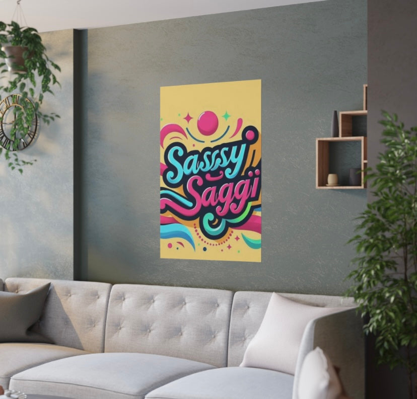 Sassy Saggi Power Poster