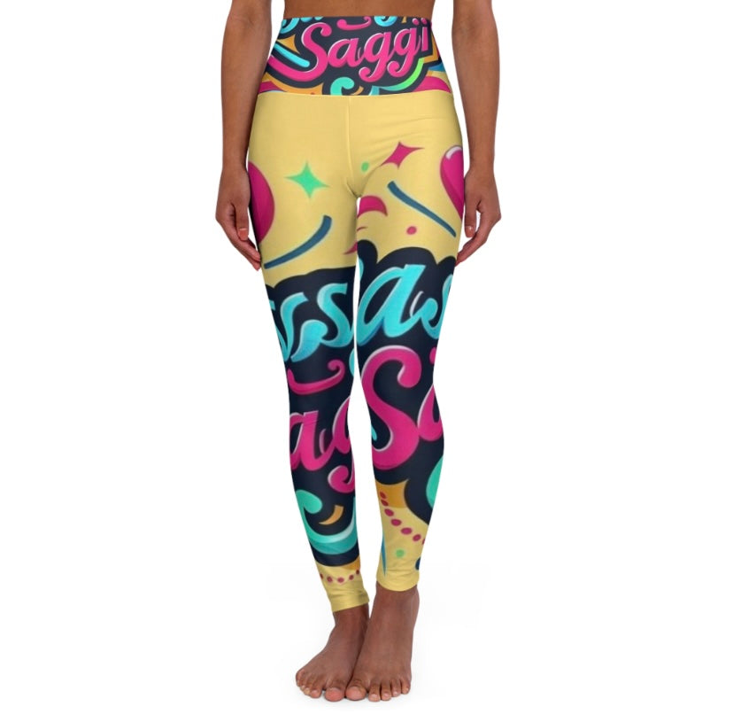 Sassy Saggi Y.O Yoga Leader Leggings