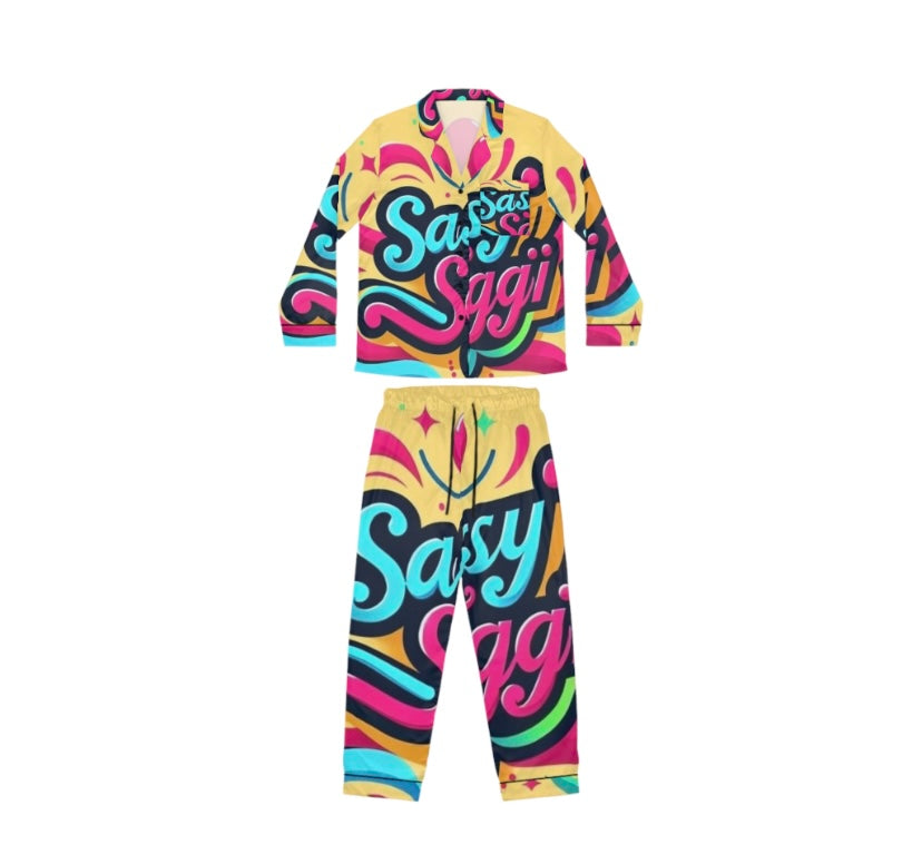 Sassy Saggi Satin Pj’s