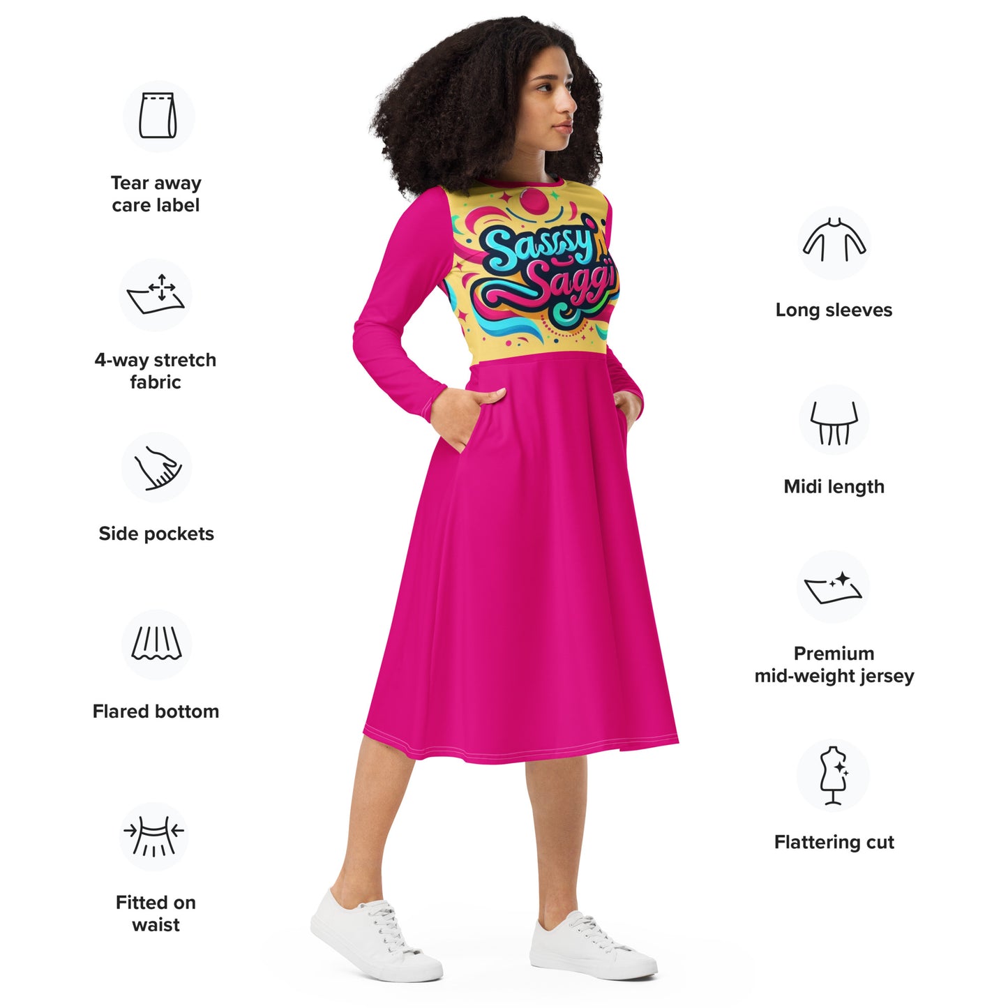 Sassy Saggi Draw Dress