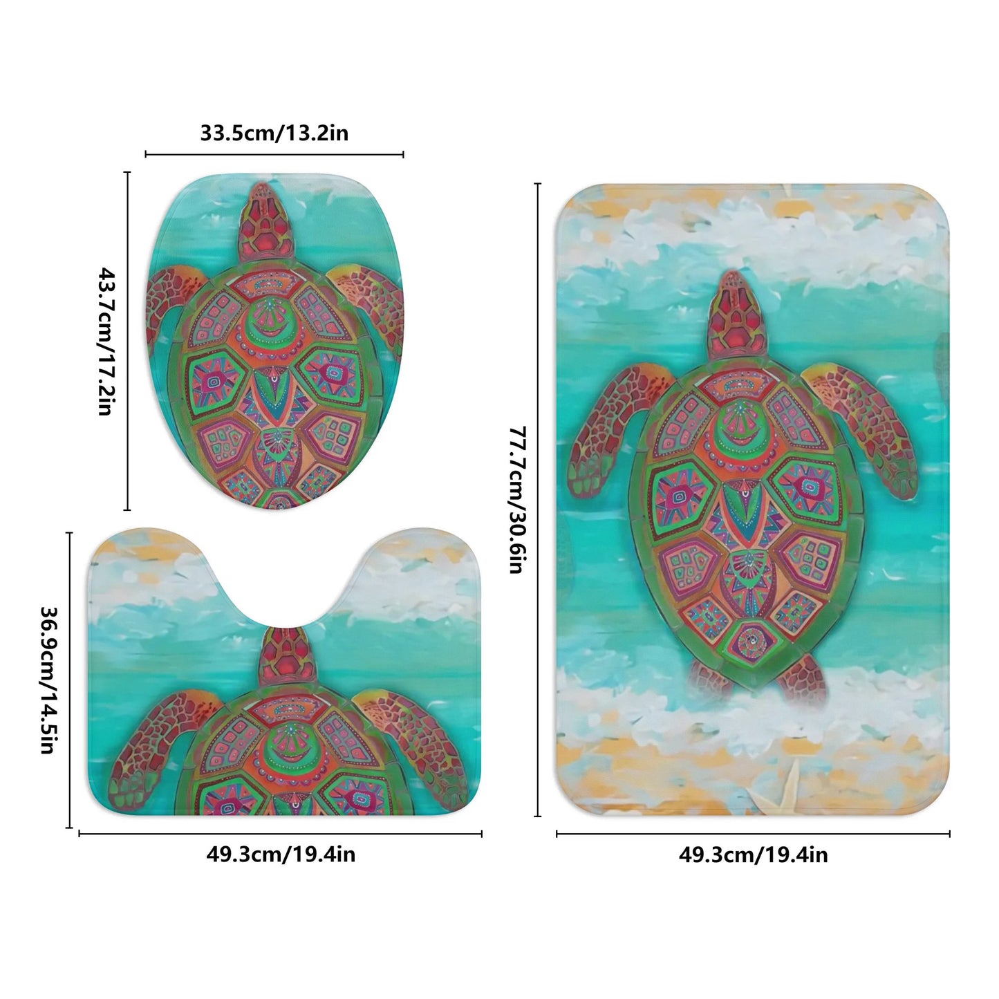 Sassy Saggi BaBathroom FlowFloor Mats