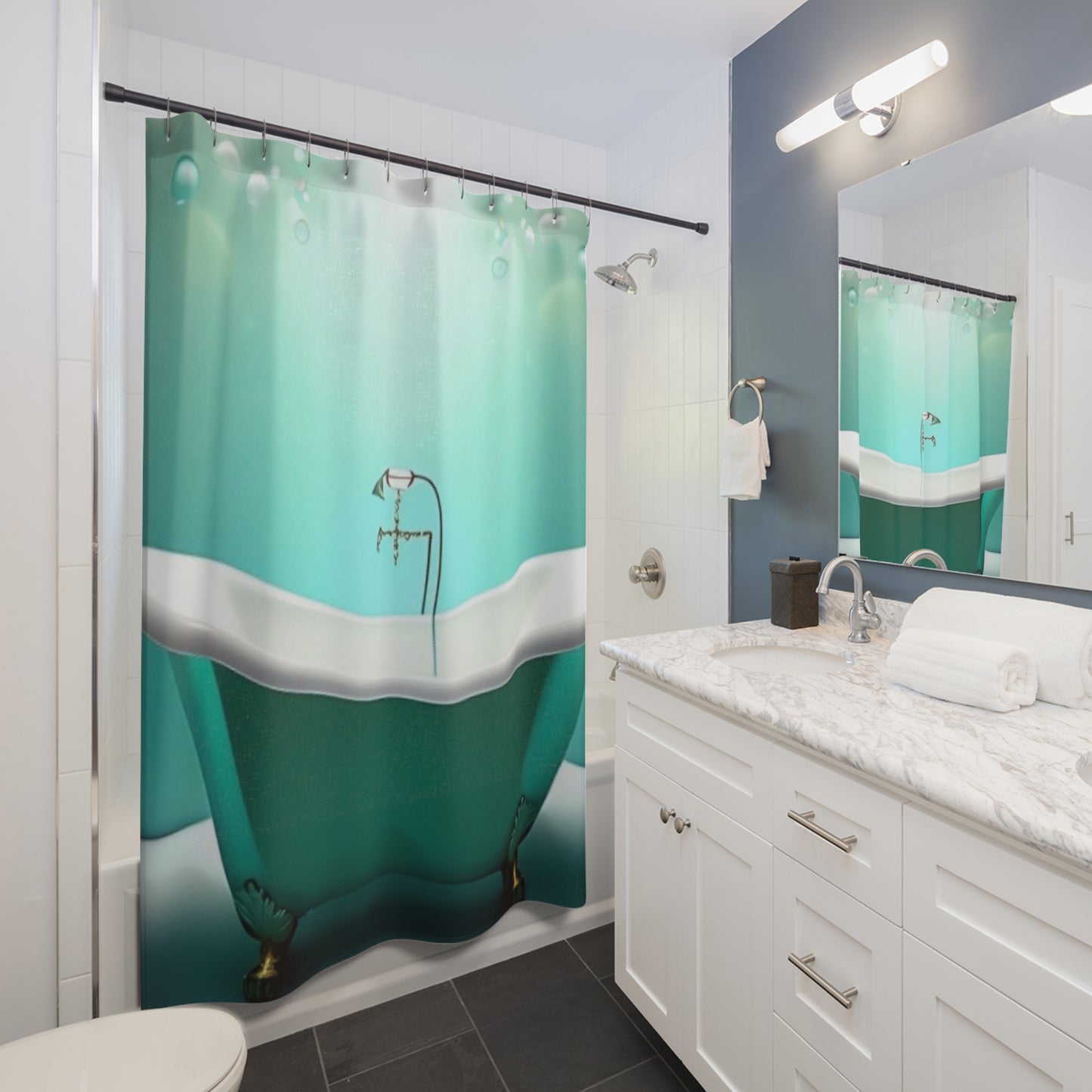 Sassy Saggi Show Shower Cured Curtains