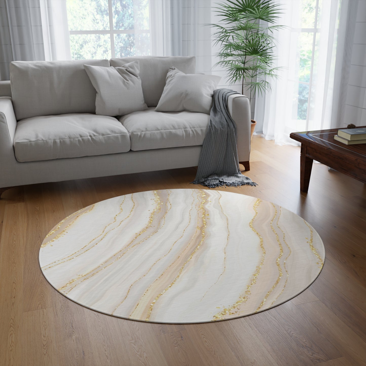 Sassy Saggi Royalty Round Ruler Rug