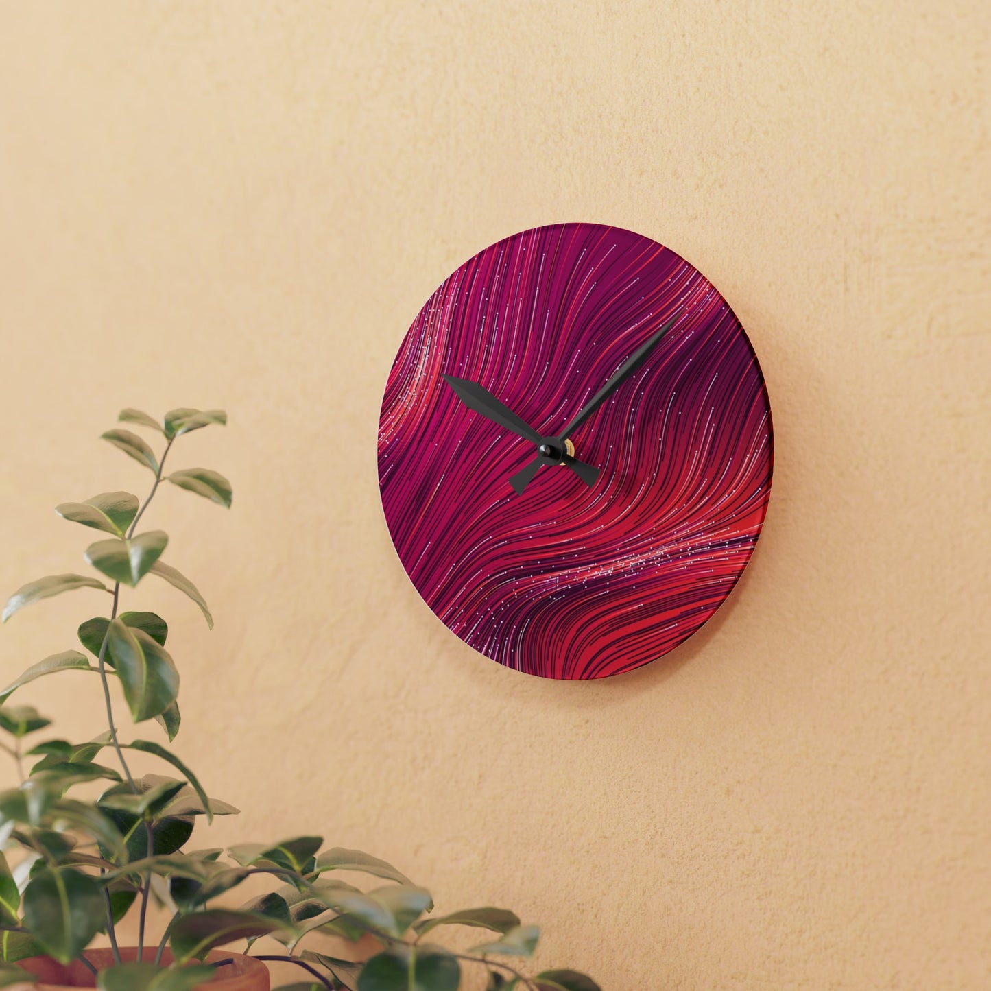 Sassy Saggi Wavy Wall Clock
