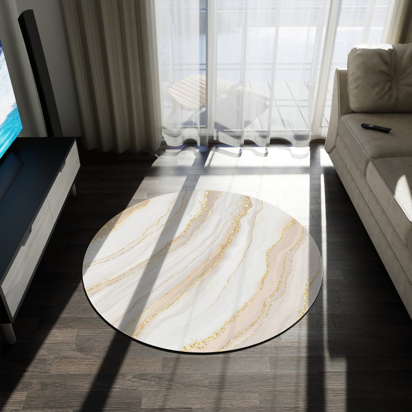 Sassy Saggi Royalty Round Ruler Rug