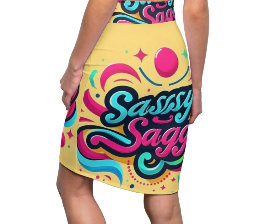 Sassy Saggi Sky Skirt