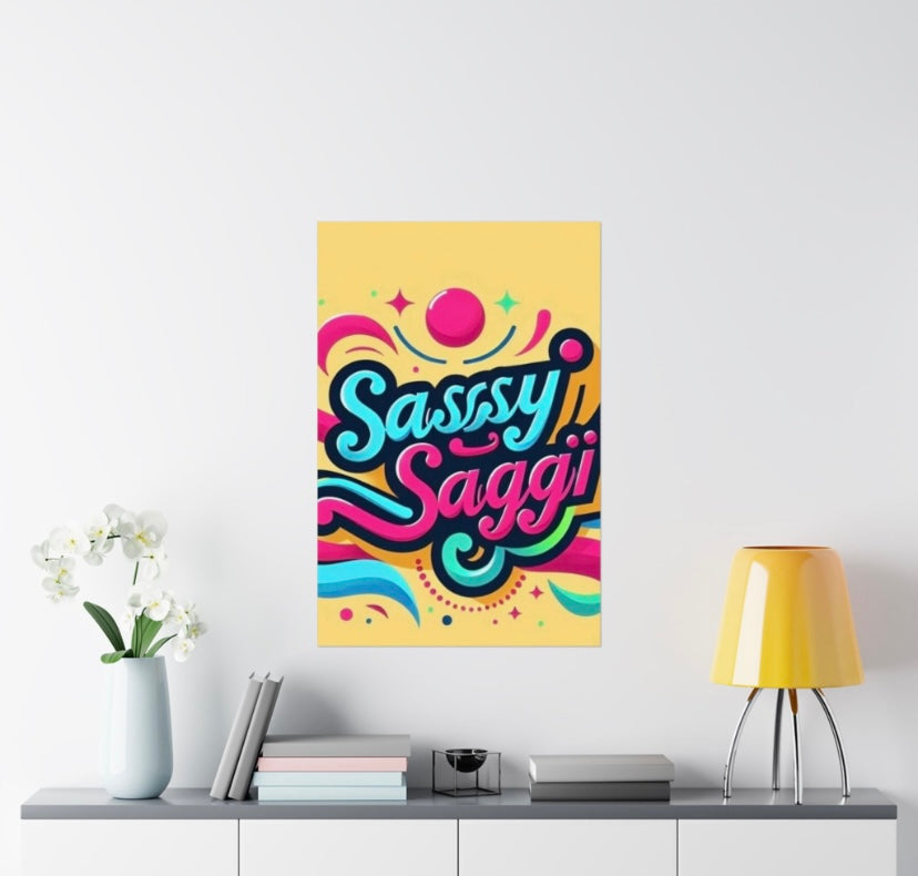 Sassy Saggi Power Poster