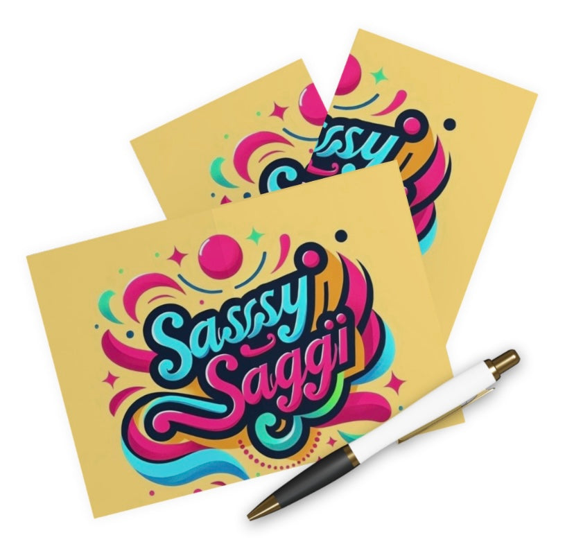 Sassy Saggi Great Greeting Care Cards (Pack)