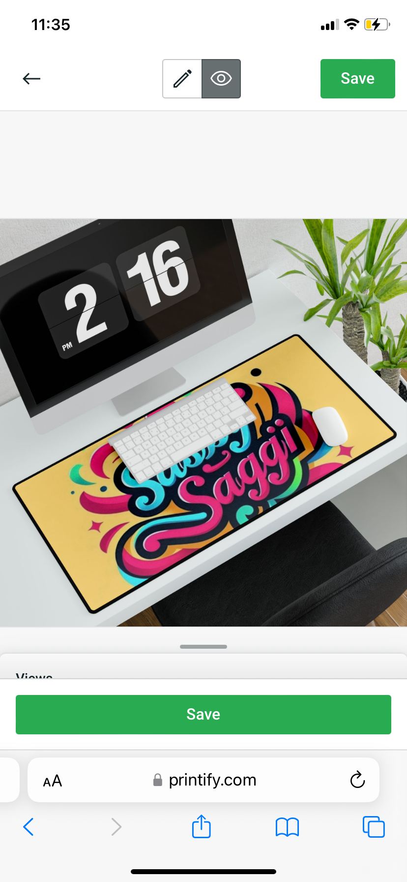 Sassy Saggi Designer Desk Ma Mat