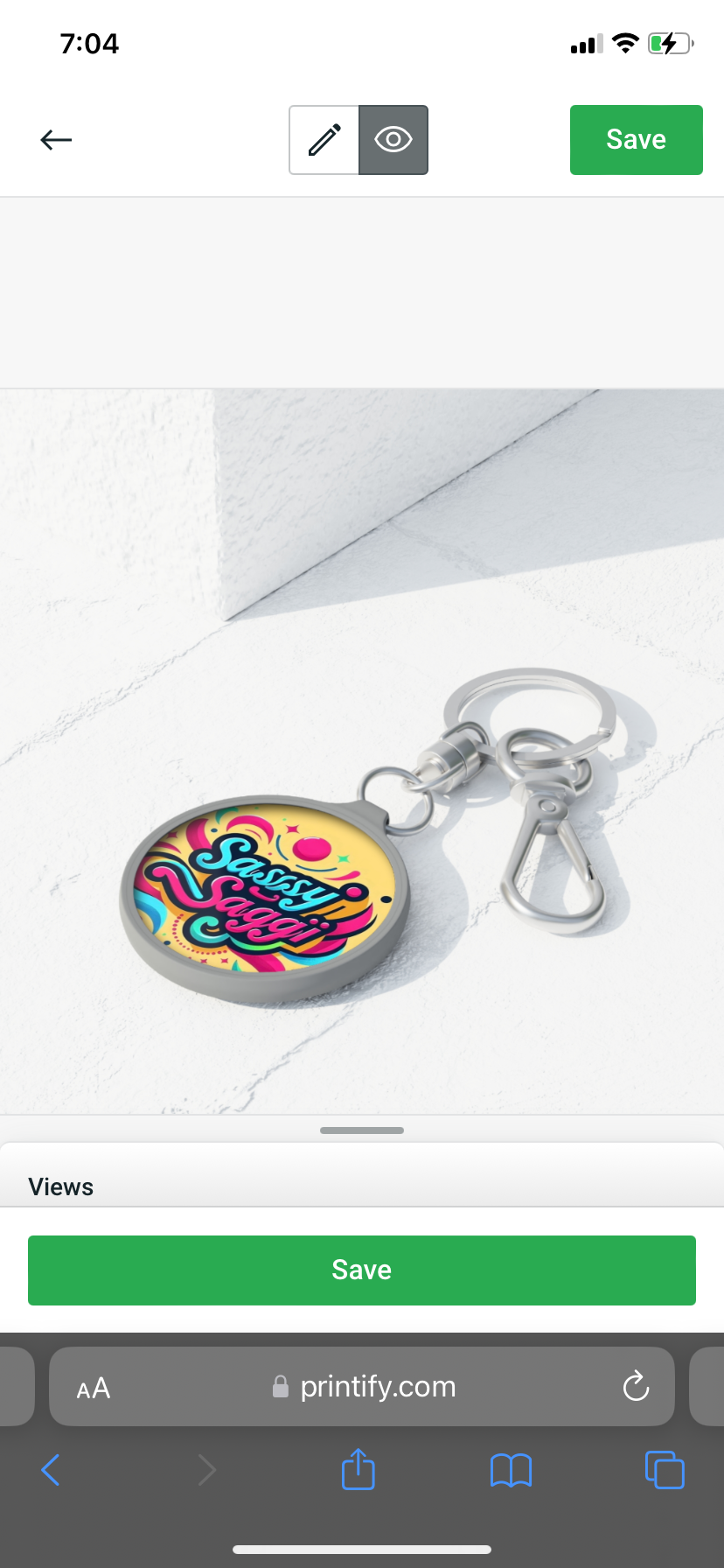 Sassy Saggi Key Key Chain Chain
