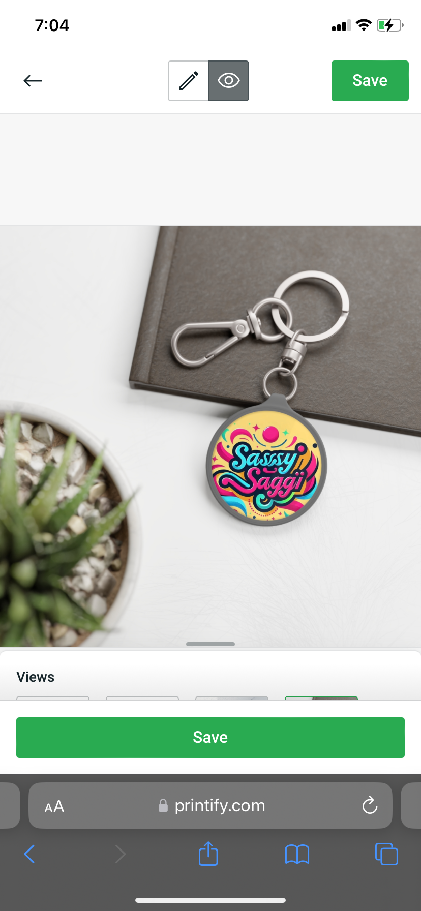 Sassy Saggi Key Key Chain Chain