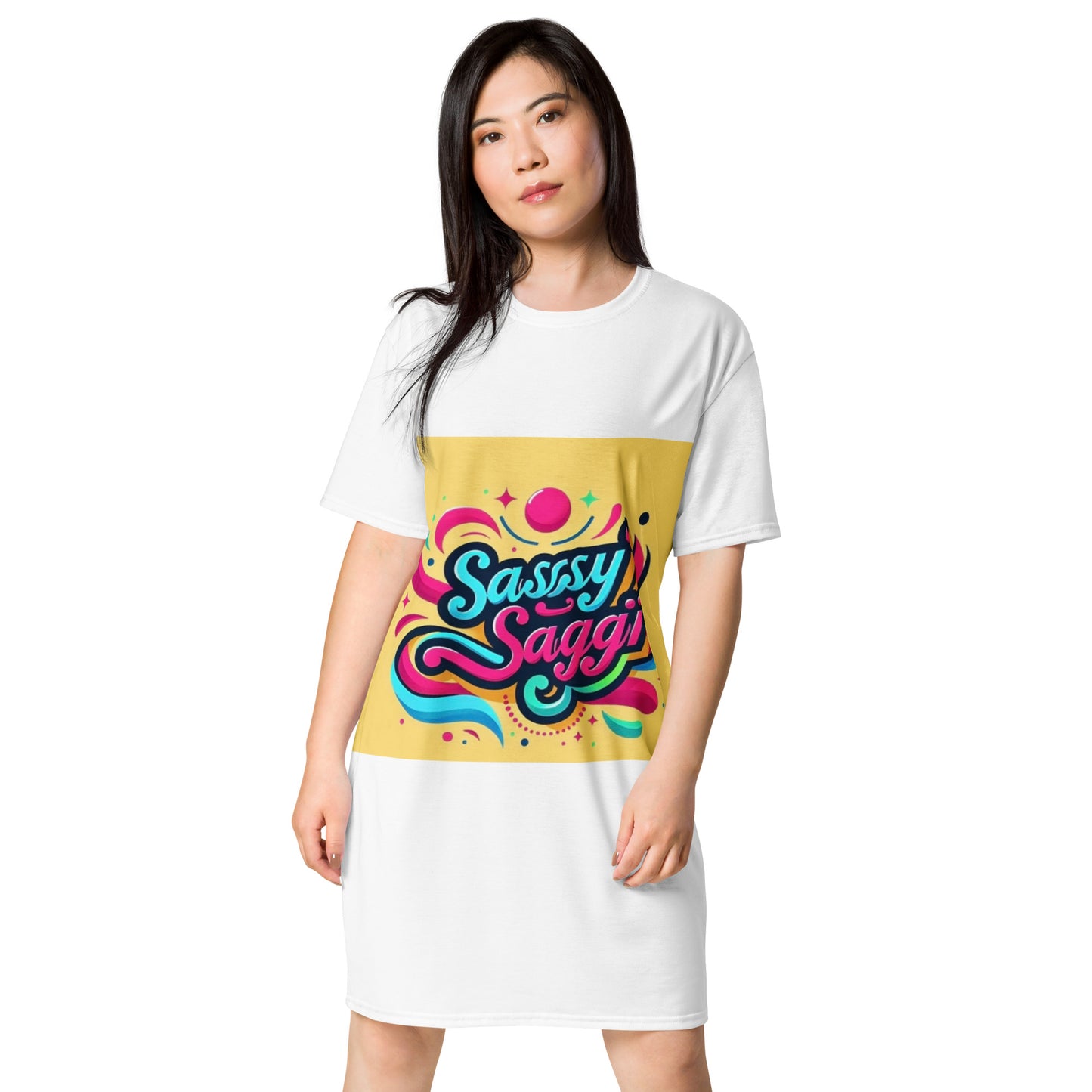 Sassy Saggi She Shirt Draw Dress
