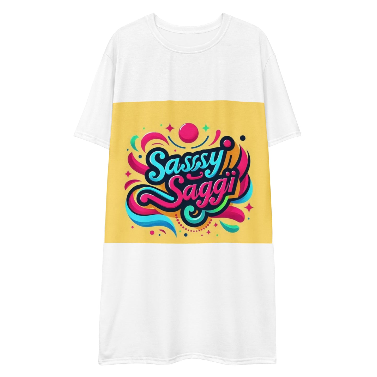 Sassy Saggi She Shirt Draw Dress
