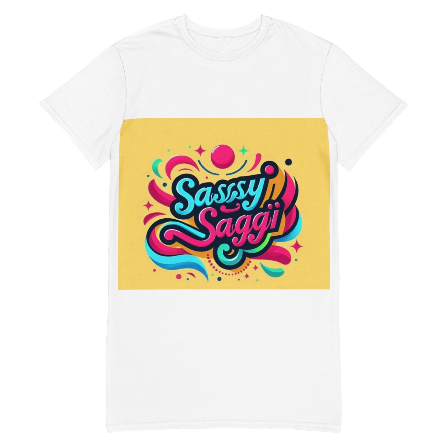 Sassy Saggi She Shirt Draw Dress