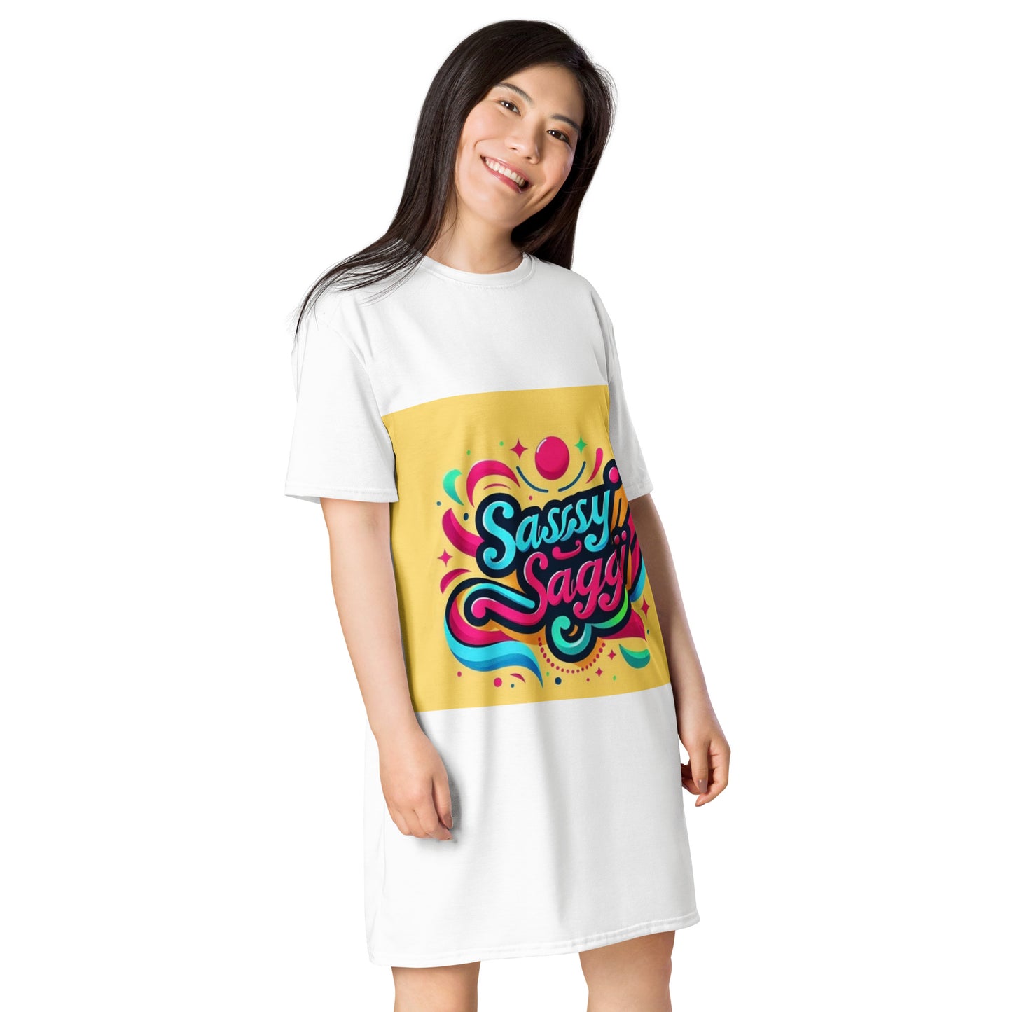 Sassy Saggi She Shirt Draw Dress