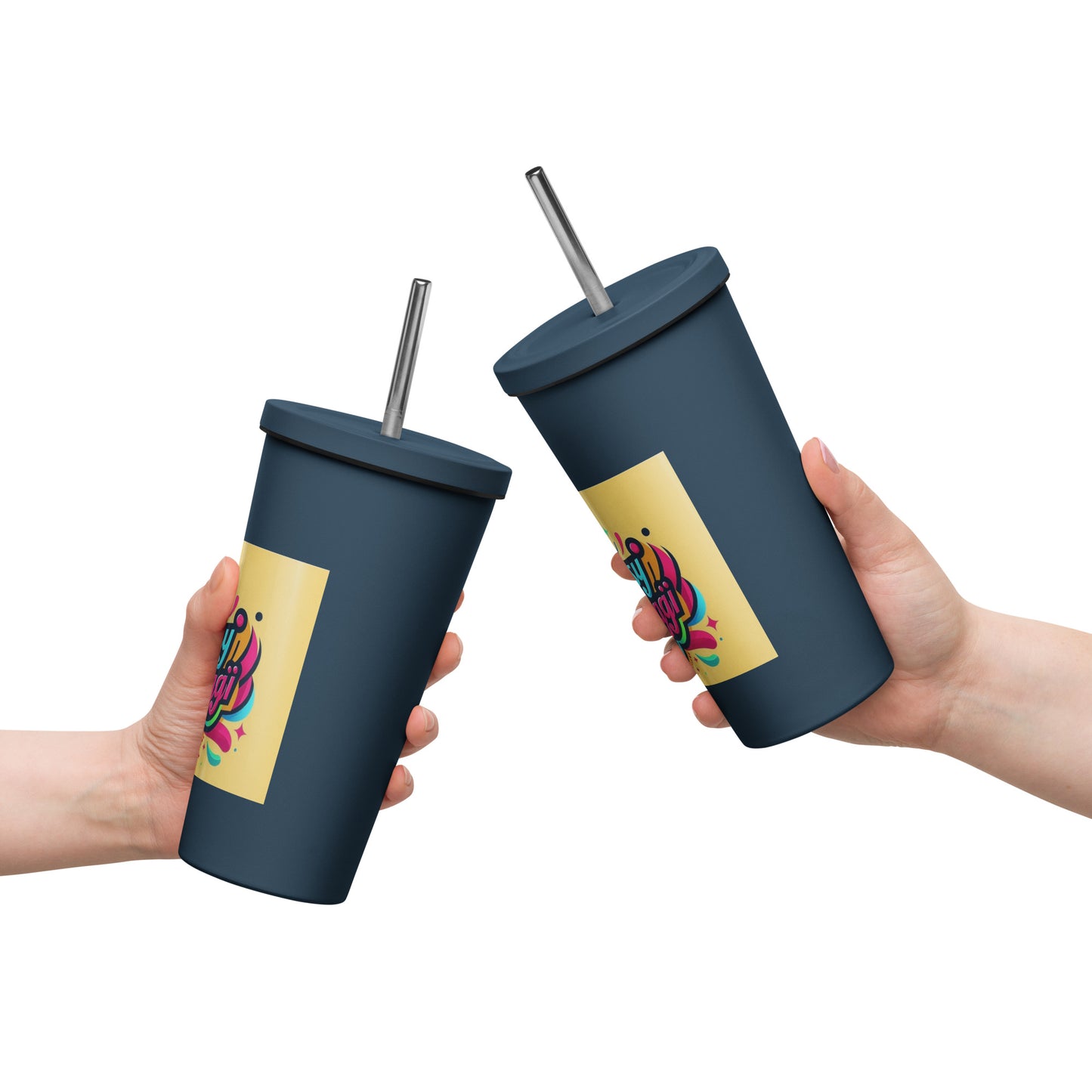 Sassy Saggi Cup With Straw
