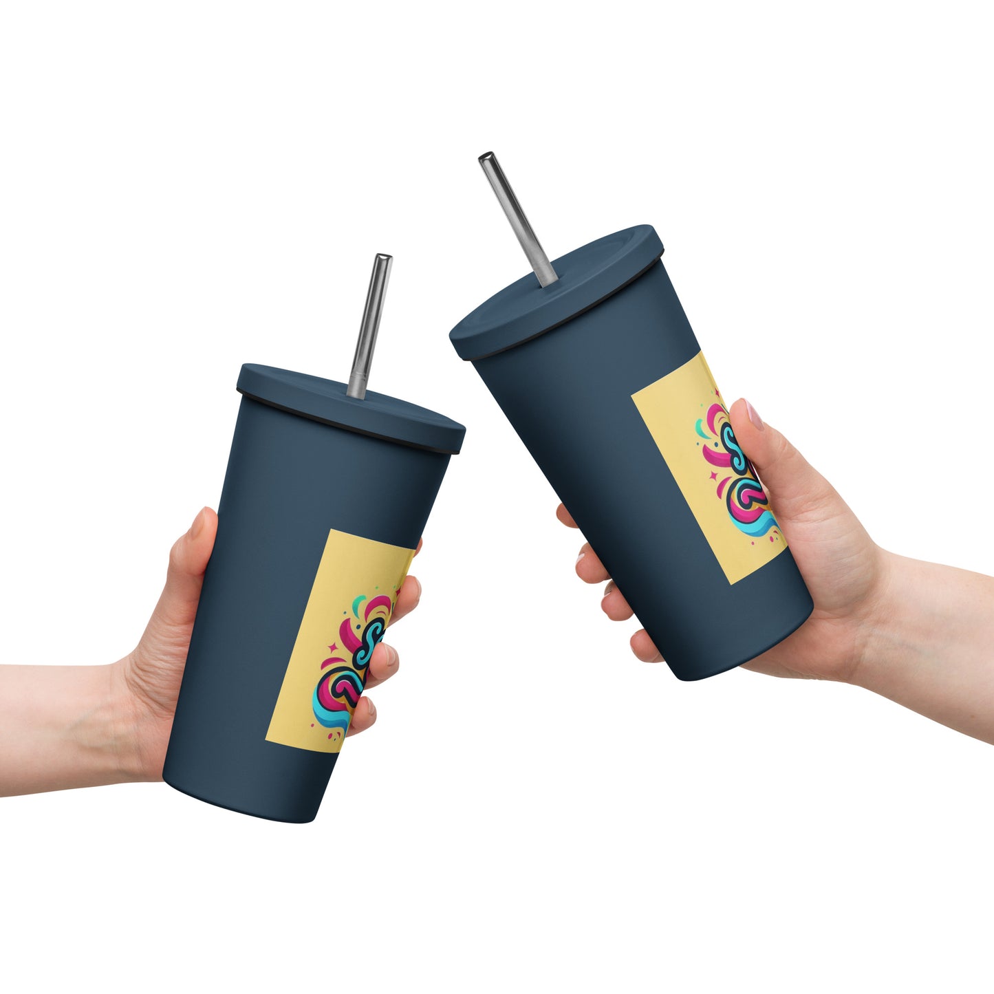 Sassy Saggi Cup With Straw